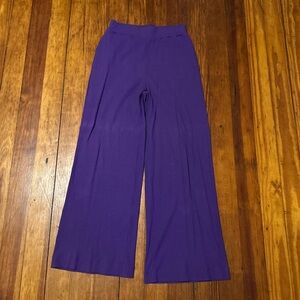 Terez Vibrant Purple Wide-Leg Pants